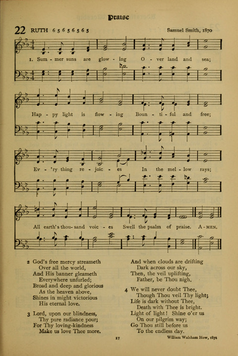 The American Hymnal for Chapel Service page 17
