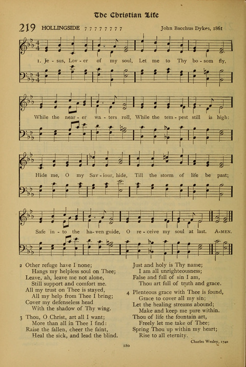 The American Hymnal for Chapel Service page 180
