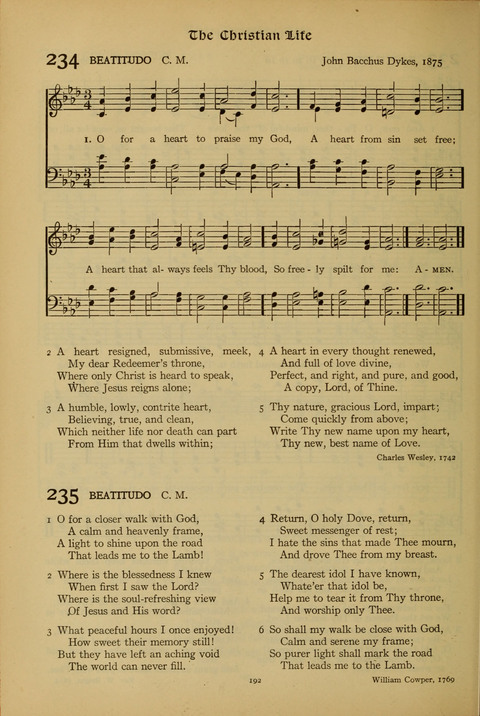 The American Hymnal for Chapel Service page 192