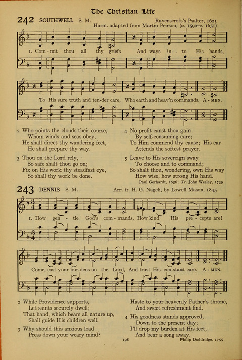 The American Hymnal for Chapel Service page 198