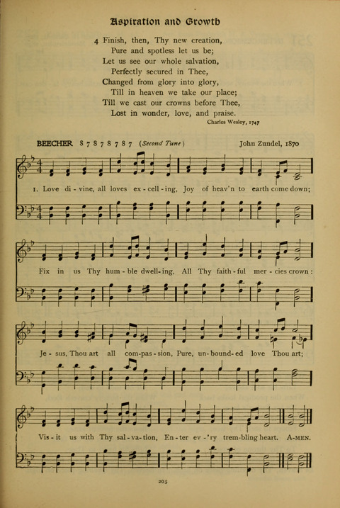 The American Hymnal for Chapel Service page 205