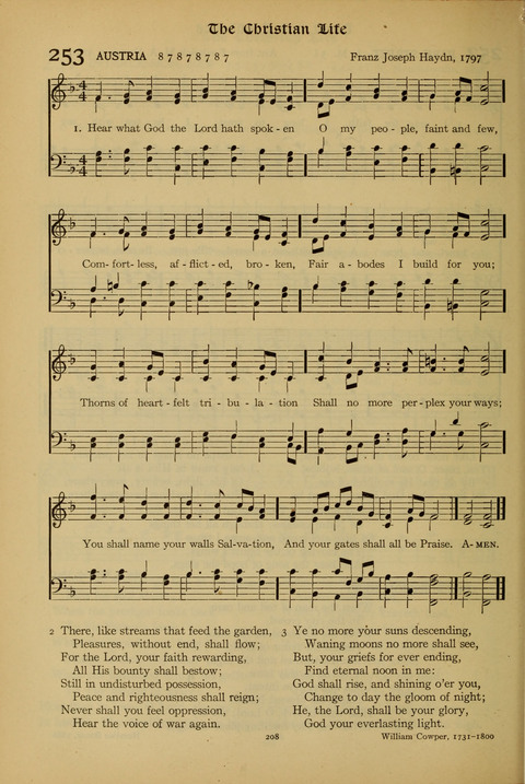 The American Hymnal for Chapel Service page 208