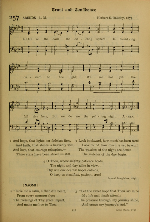 The American Hymnal for Chapel Service page 211