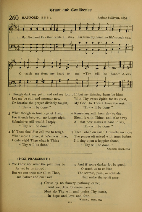 The American Hymnal for Chapel Service page 213