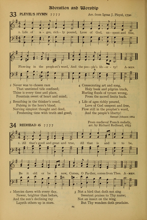 The American Hymnal for Chapel Service page 24