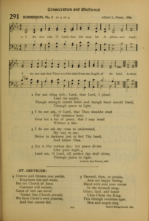 The American Hymnal for Chapel Service page 241