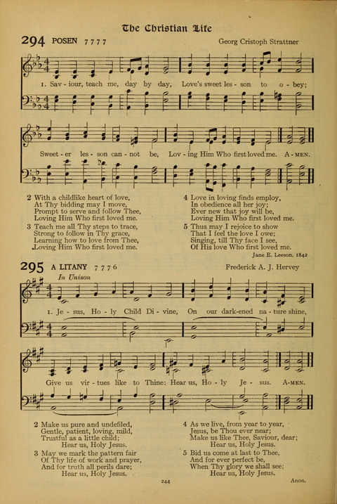 The American Hymnal for Chapel Service page 244
