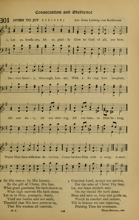 The American Hymnal for Chapel Service page 249