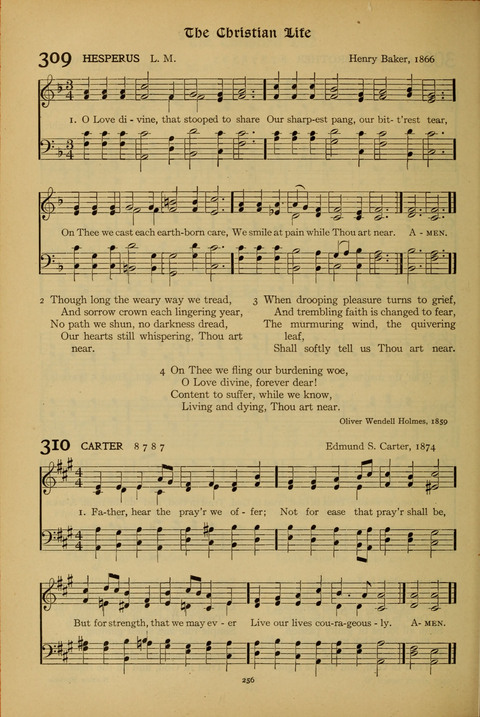 The American Hymnal for Chapel Service page 256