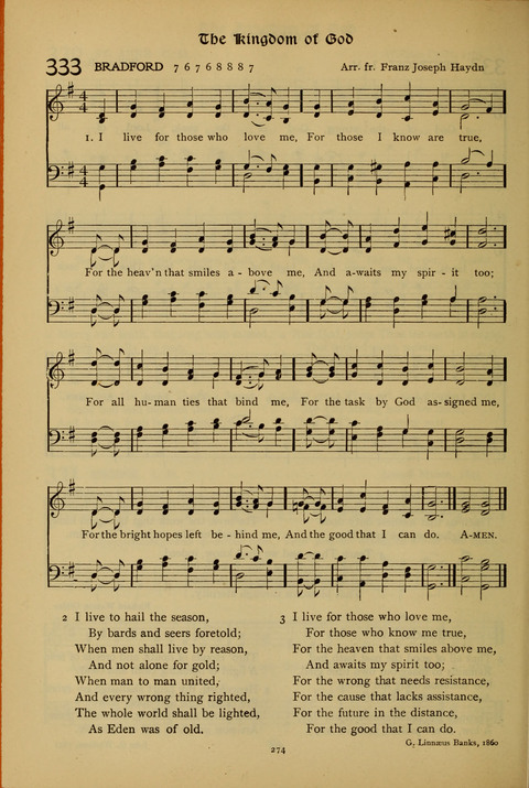 The American Hymnal for Chapel Service page 274