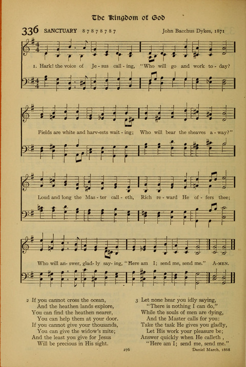 The American Hymnal for Chapel Service page 276