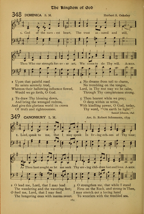 The American Hymnal for Chapel Service page 284