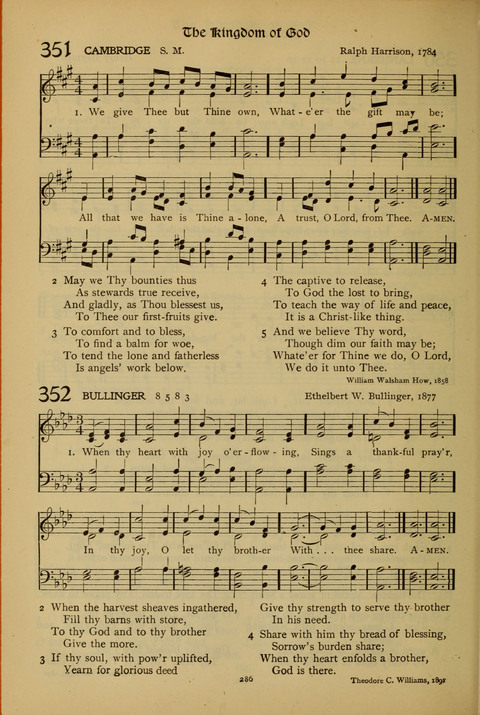 The American Hymnal for Chapel Service page 286
