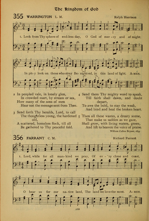 The American Hymnal for Chapel Service page 288