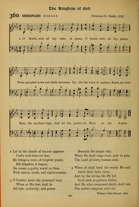 The American Hymnal for Chapel Service page 292