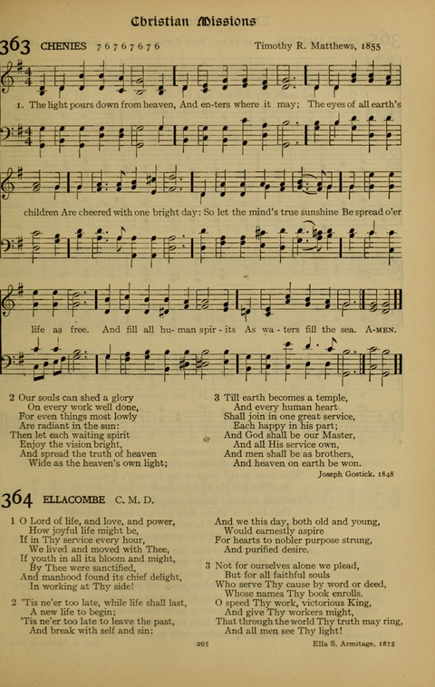 The American Hymnal for Chapel Service page 295