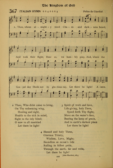 The American Hymnal for Chapel Service page 298
