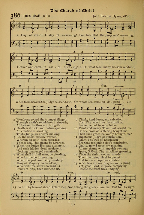 The American Hymnal for Chapel Service page 314