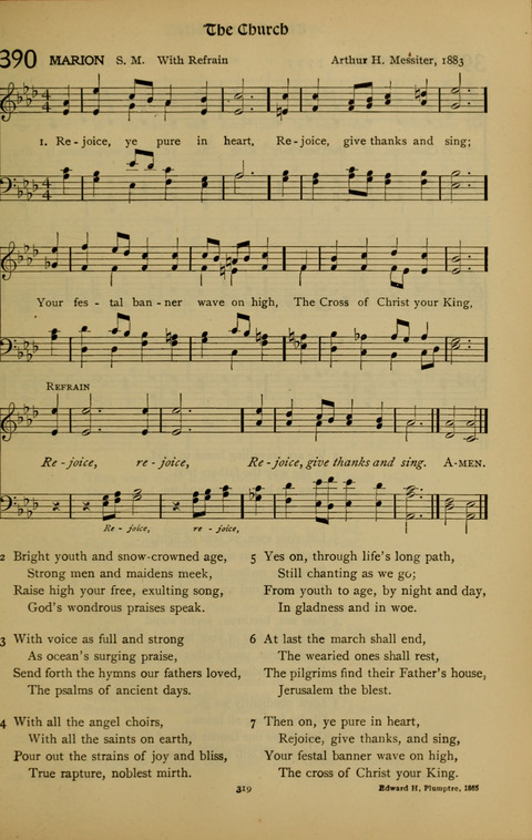 The American Hymnal for Chapel Service page 319
