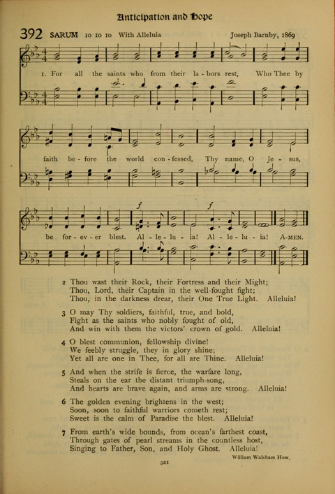 The American Hymnal for Chapel Service page 321