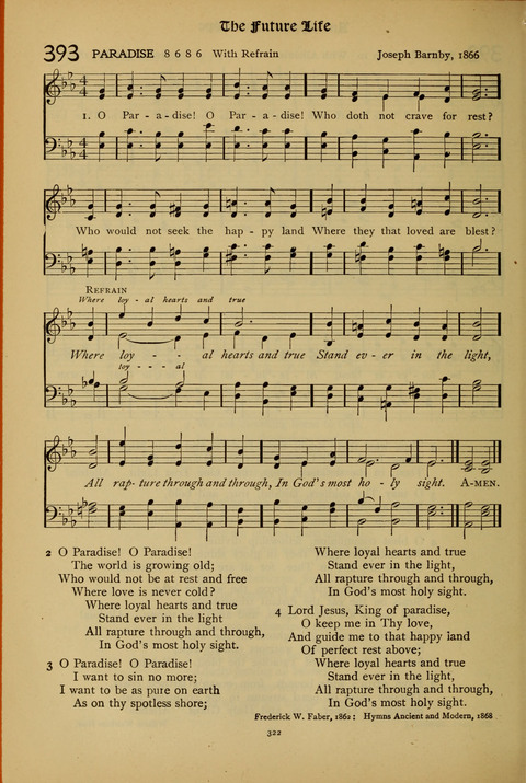 The American Hymnal for Chapel Service page 322