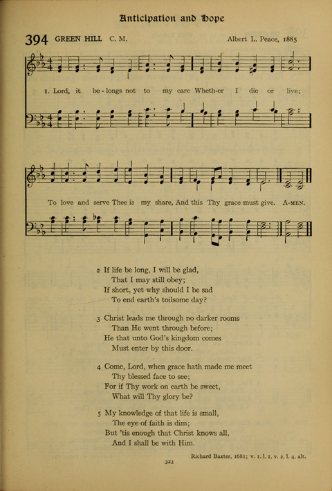 The American Hymnal for Chapel Service page 323