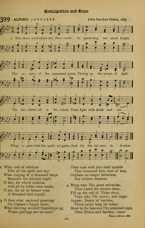 The American Hymnal for Chapel Service page 329