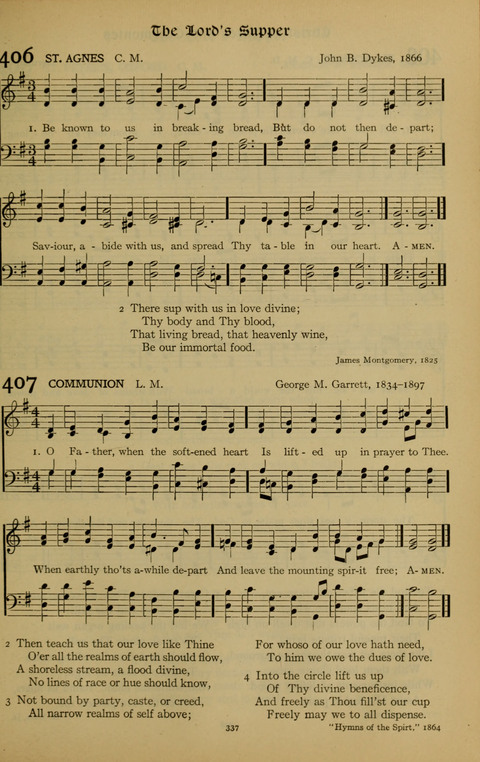 The American Hymnal for Chapel Service page 337