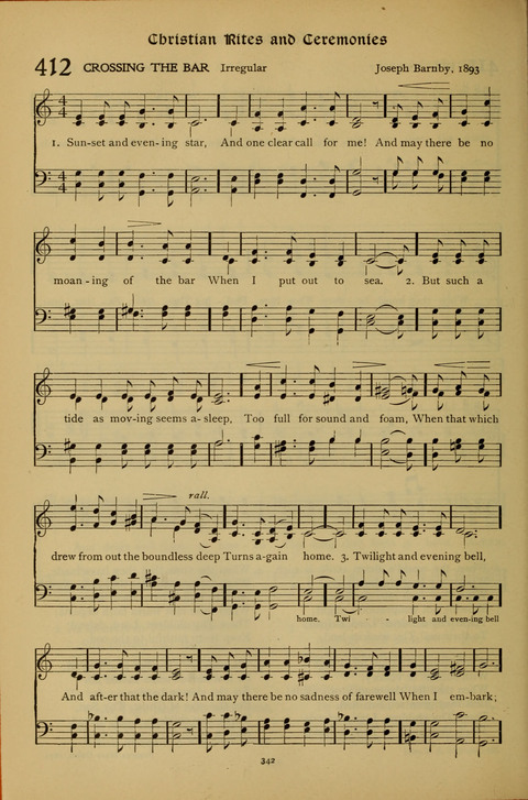 The American Hymnal for Chapel Service page 342