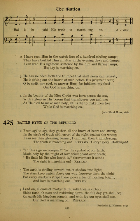 The American Hymnal for Chapel Service page 353