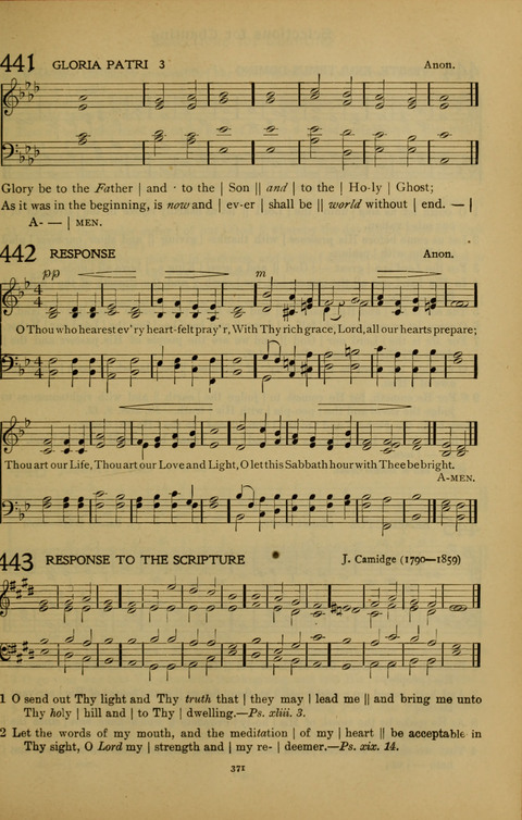 The American Hymnal for Chapel Service page 371
