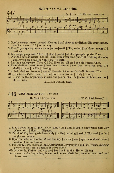 The American Hymnal for Chapel Service page 374