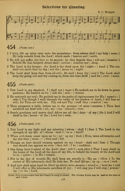 The American Hymnal for Chapel Service page 378