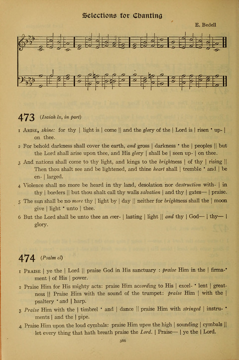 The American Hymnal for Chapel Service page 386