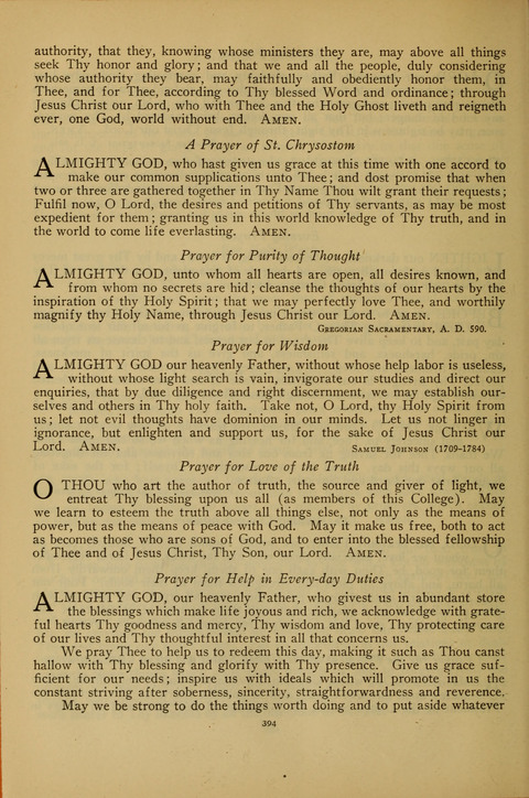 The American Hymnal for Chapel Service page 394