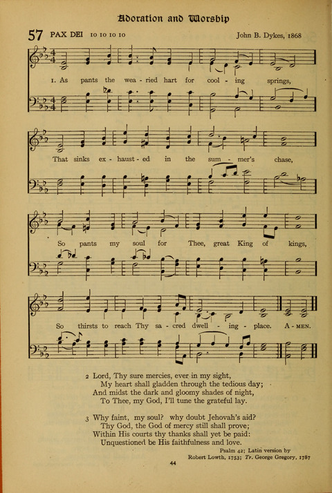 The American Hymnal for Chapel Service page 44