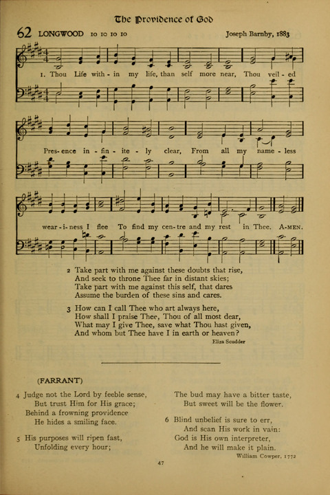 The American Hymnal for Chapel Service page 47
