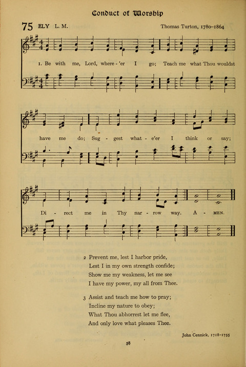 The American Hymnal for Chapel Service page 58