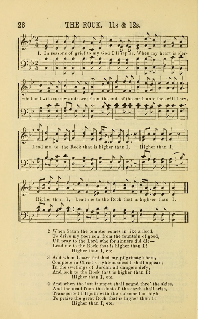 Apostolic Hymns and Songs: a collection of hymns and songs, both new and old, for the church, protracted meetings, and the Sunday school page 26