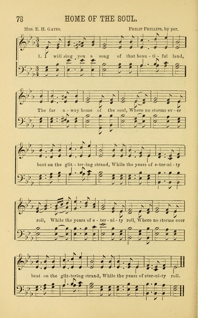 Apostolic Hymns and Songs: a collection of hymns and songs, both new and old, for the church, protracted meetings, and the Sunday school page 78