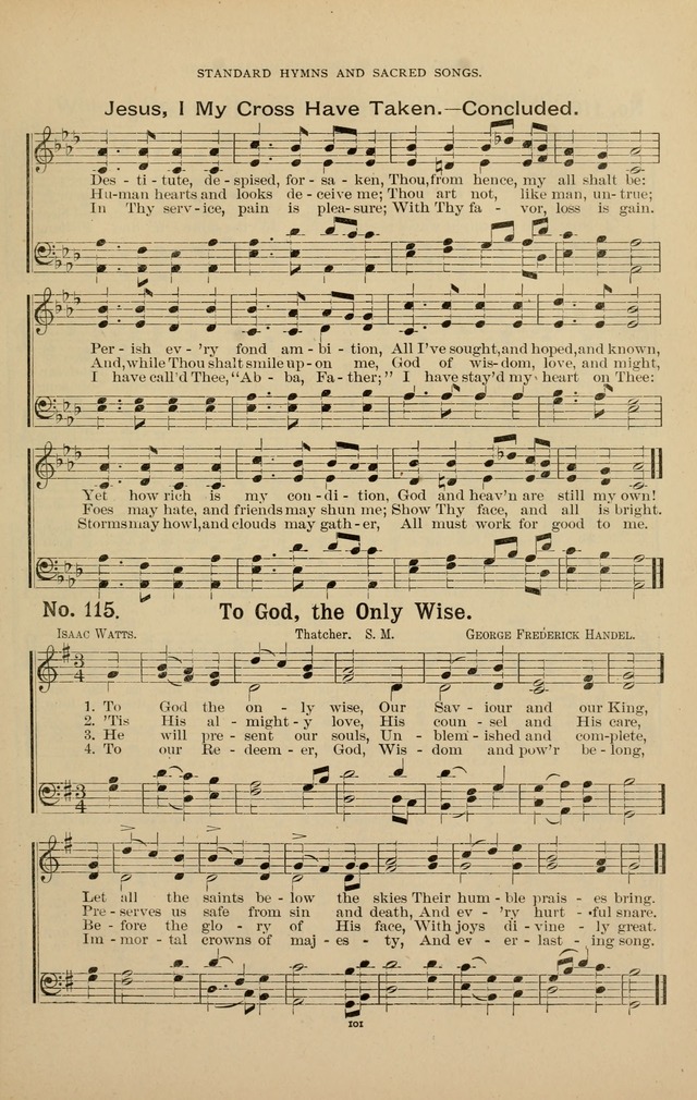 The Assembly Hymn and Song Collection: designed for use in chapel, assembly, convocation, or general exercises of schools, normals, colleges and universities. (3rd ed.) page 101