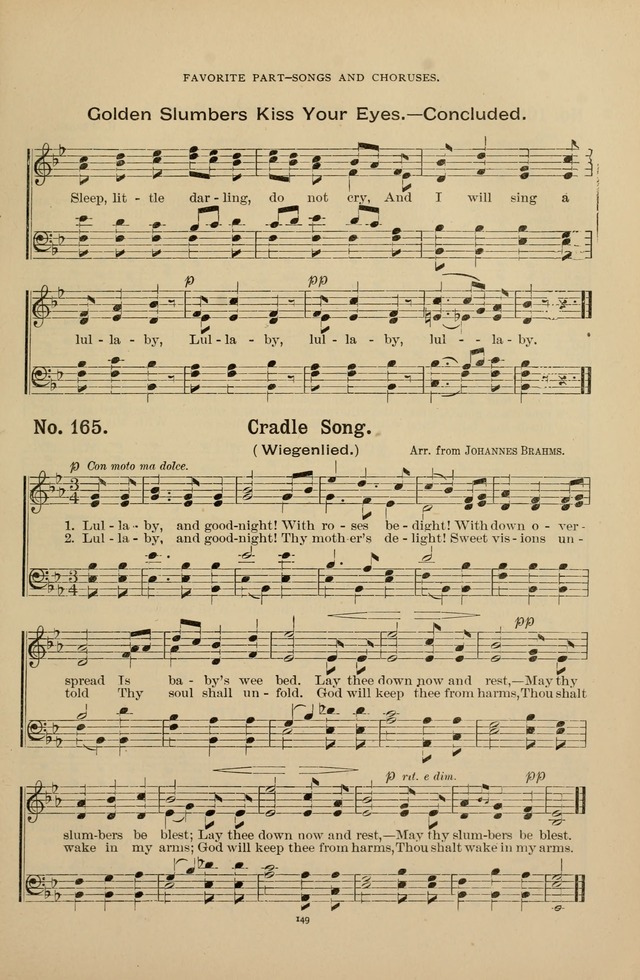 The Assembly Hymn and Song Collection: designed for use in chapel, assembly, convocation, or general exercises of schools, normals, colleges and universities. (3rd ed.) page 149