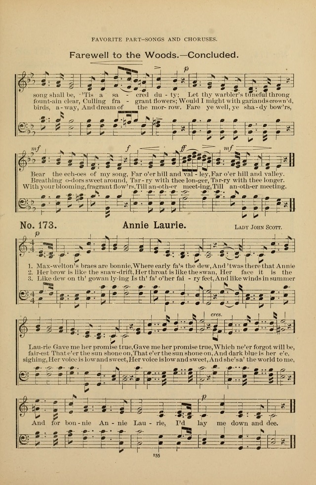 The Assembly Hymn and Song Collection: designed for use in chapel, assembly, convocation, or general exercises of schools, normals, colleges and universities. (3rd ed.) page 155