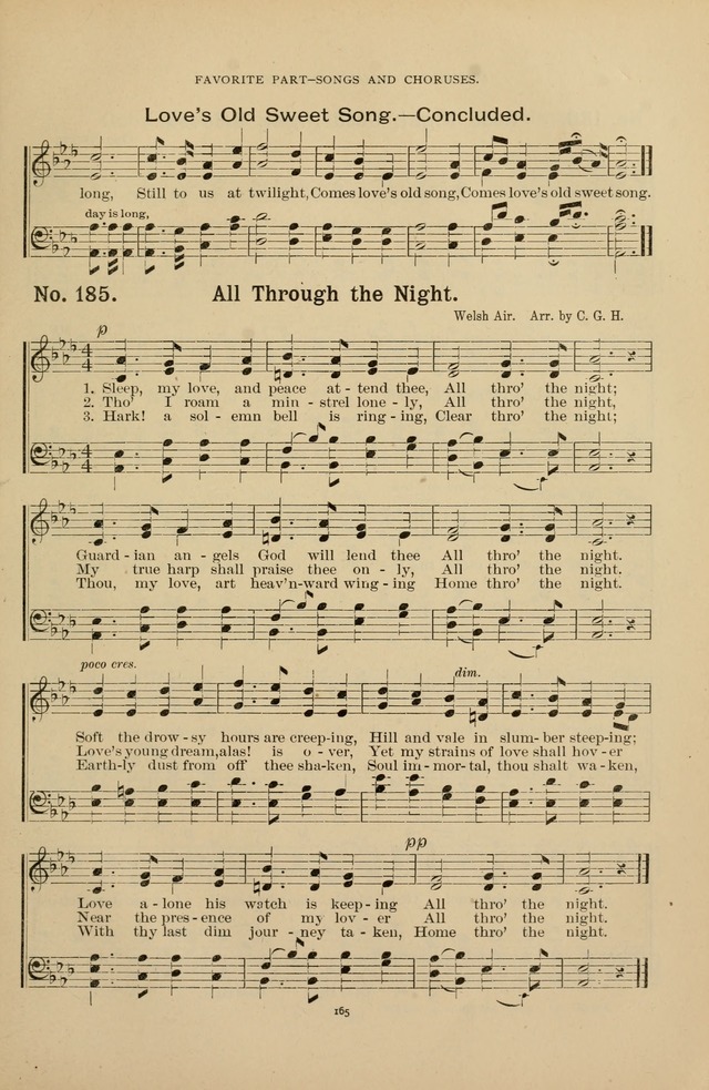 The Assembly Hymn and Song Collection: designed for use in chapel, assembly, convocation, or general exercises of schools, normals, colleges and universities. (3rd ed.) page 165