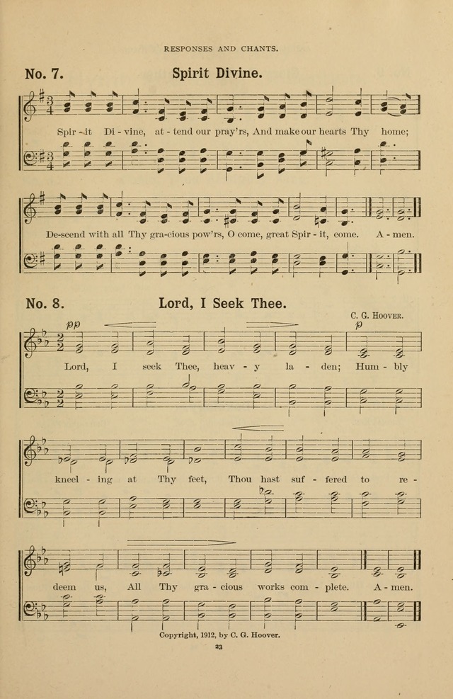 The Assembly Hymn and Song Collection: designed for use in chapel, assembly, convocation, or general exercises of schools, normals, colleges and universities. (3rd ed.) page 23
