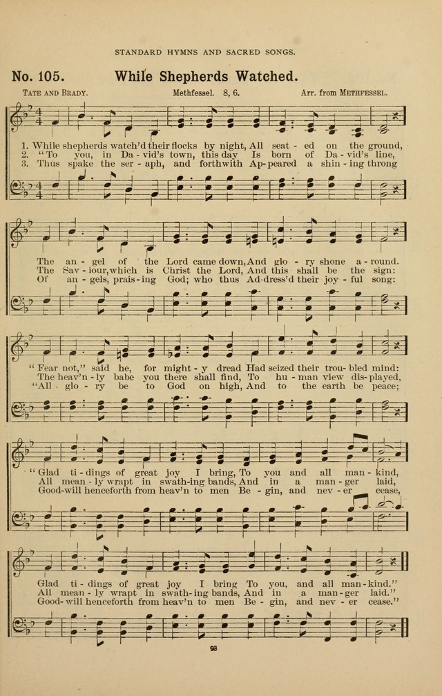 The Assembly Hymn and Song Collection: designed for use in chapel, assembly, convocation, or general exercises of schools, normals, colleges and universities. (3rd ed.) page 93