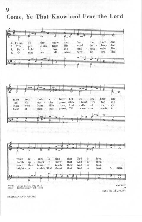 African Methodist Episcopal Church Hymnal page 10