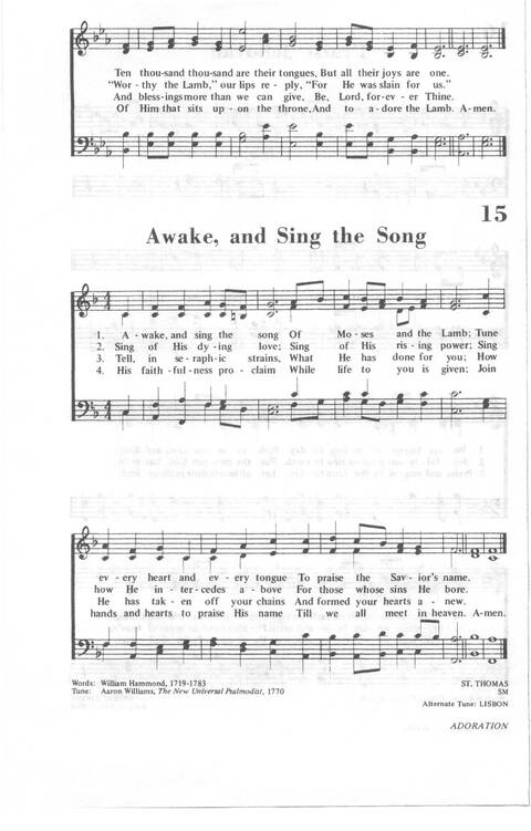 African Methodist Episcopal Church Hymnal page 15