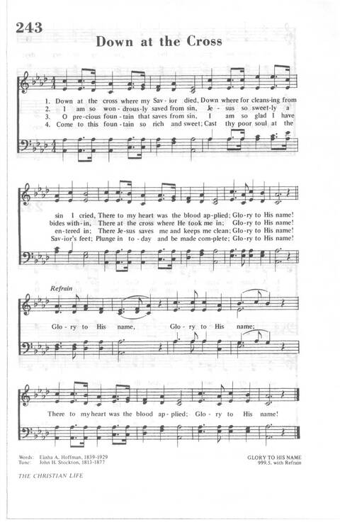 African Methodist Episcopal Church Hymnal page 249