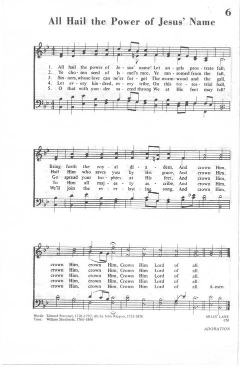 African Methodist Episcopal Church Hymnal page 7